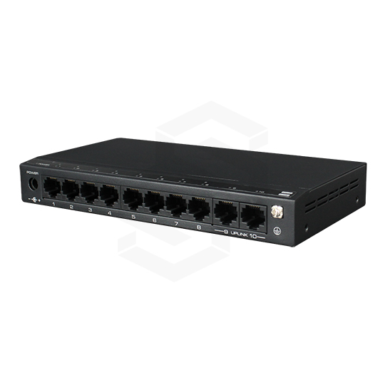 Switch 8 Puertos 10/100Mb Poe+2Uplink 10/100/1000Mb8 Puertos Ethernet Poe 10/100 Base-T2 Puertos Uplink Ethernet 10/100/1000 Base-TSalida 110W PoeEnergía Poe 135WInmunidad A Sobretensiones De 6KvEstándar De Prueba Eft.