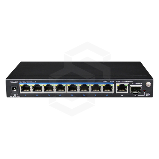 Switch 8 Puertos 10/100Mb Poe+2Uplink 10/100/1000Mb8 Puertos Ethernet Poe 10/100 Base-T2 Puertos Uplink Ethernet 10/100/1000 Base-TSalida 110W PoeEnergía Poe 135WInmunidad A Sobretensiones De 6KvEstándar De Prueba Eft.