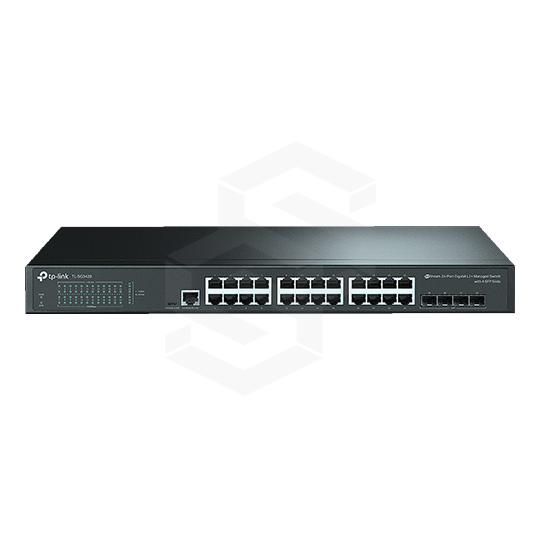 Switch tplink jetstream 24 puertos gigabit rack 4 sfp capa 2 administrable