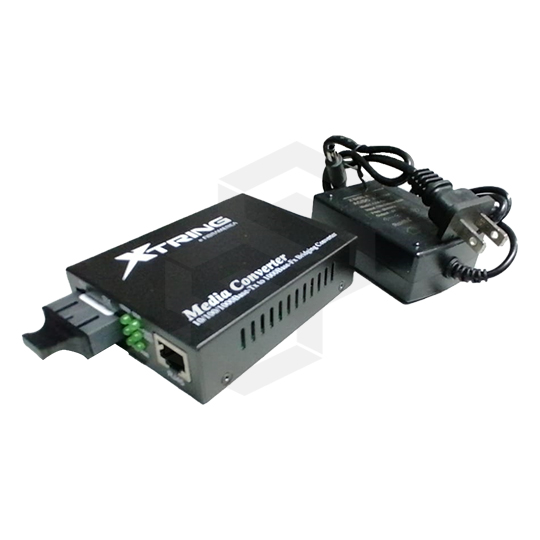 Media converter 1,25 gbps, sm/sm, duplex 50/125, 1310 nm, 15 km, 1 sc/upc 1000m, 1 puerto rj45 a 100