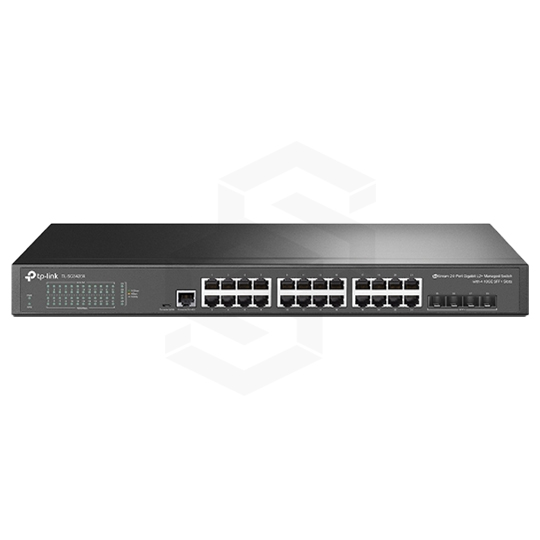 SWITCH TPLINK JETSTREAM 24 PUERTOS GIGABIT + 4 SFP+ 10GBPS CAPA 2 ADMINISTRABLE