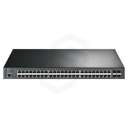 SWITCH TPLINK JETSTREAM 48 PUERTOS GIGABIT 48 PUERTOS POE+ + 4 SFP 1GBPS CAPA 2 ADMINISTRABLE 384W