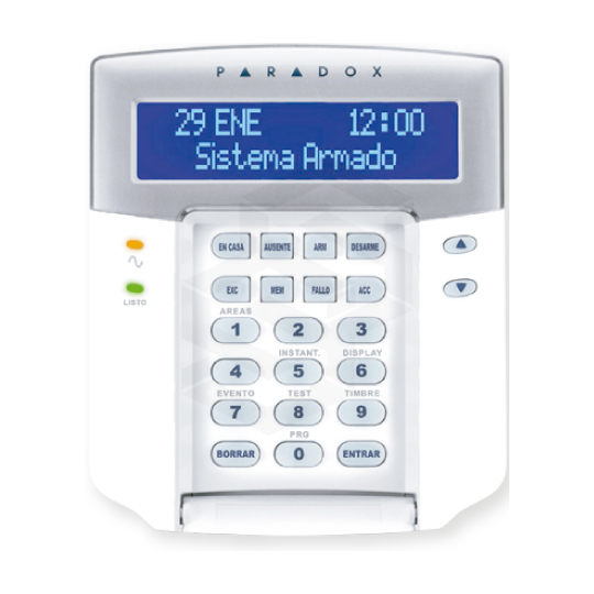 Teclado 192 Zonas Con Pantalla Lcd1 E/ Zona En Teclado1 Salida Programable14 Botones De Accion De Un Toque3 Alarmas De Panico Activablesx Teclado. Pantalla Azul De 32 Caracteres.Control Hasta 192 Zonas. Compatible Con Serie Evo.