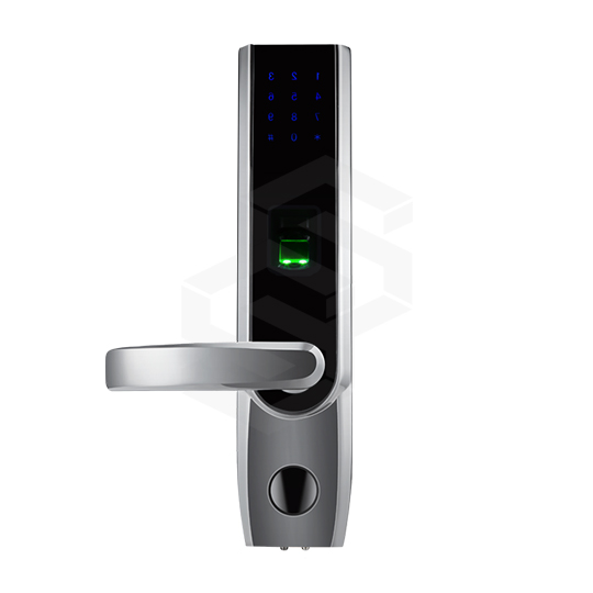 Cerradura Para Puerta Princip C/Huella, Tarjeta Y Pin Izquierda Huellas/Contraseñas/Tarjetas100 Apertura Emergencia Con Llave Oculta Grosor De Puerta 35-50Mm, 50-65Mm Bluetooth 4.0 Alarma Inteligente Dim: Frente 72×310×34Mm/Reverso 72×310×30Mm