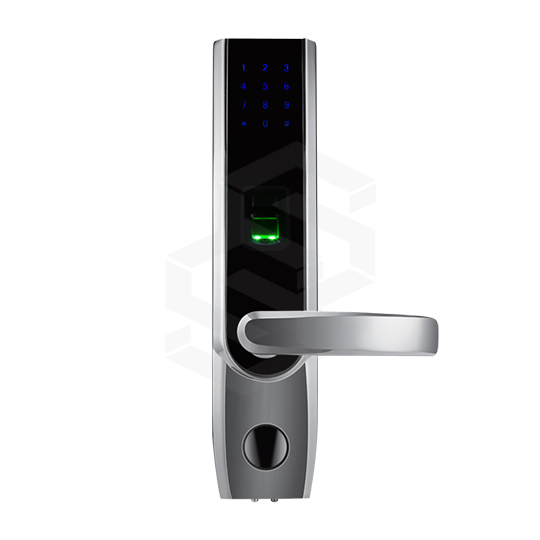 Cerradura Para Puerta Princip C/Huella, Tarjeta Y Pin Derech Huellas/Contraseñas/Tarjetas100 Apertura Emergencia Con Llave Oculta Grosor De Puerta: 35-50Mm, 50-65Mm Bluetooth 4.0 Alarma Inteligente Dim: Frente:72×310 ×34Mm, Reverso: 72×310×30Mm