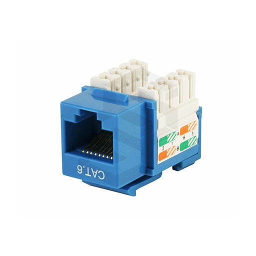 [NL-JACKCAT6A] Keystone Jack Cat6 Azul Newlink