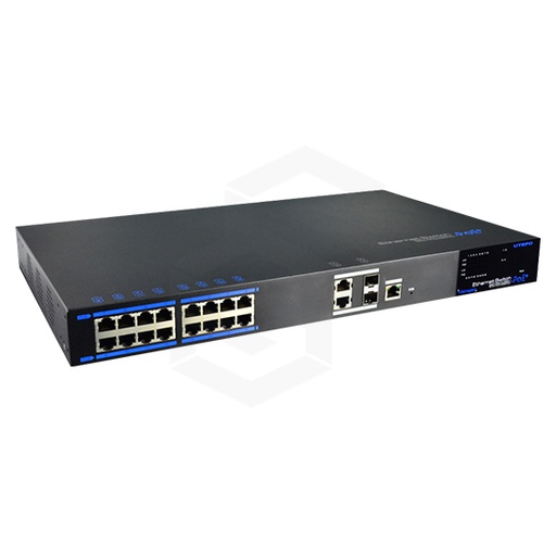 [UTP-7216E-POE-L2] Switch 16 Puertos PoeEstándar Poe 802.3Af16 Puertos Descendentes 10/100Base-Tx (Poe)2 Puertos Ascendentes* 1000Base-X/Sfp (Combo)Energía Poe 270WCapacidad De Cambio 7.2 GbpsRendimiento 5.36MppsMemoria Intermedia 2.7M, Tabla Mac 4K