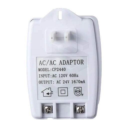 [FT-24VAC] Transformador para cámara 24VAC, 1660ma, 40w