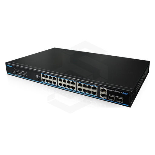 [UTP-SF26P-LM] Switch 24 Puertos 10/100Mb Poe + 2 Uplink 10/100/1000Mb 225W