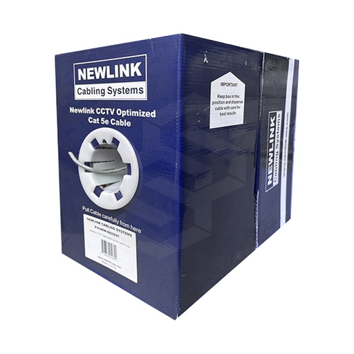 [NL-UTP-CCTV-CAT5INTG] Cable Utp Cat 5E 305 Mts Interior Azul Newlink