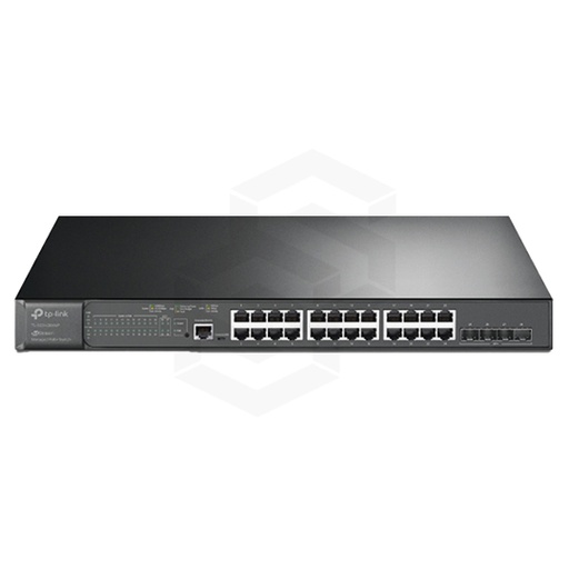 [TP-TL-SG3428XMP] SWITCH TPLINK JETSTREAM 24 PUERTOS GIGABIT POE+ + 4 SFP+ 10GBPS CAPA 2 ADMINISTRABLE 380W