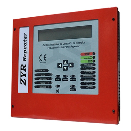 [CF-ZYRROJ] Central Digital Repetidora Lyon/Clyon/Zafir Puerta RojaAlimentación: 30 VConsumo En Vigilancia: 150 MaHumedad: 20 - 95% HrTemperatura: -10ºc +50ºcProtección Ip 30Dimensiones: 283 X 240 X 35 MmPeso: 2,4 Kg (Sin Baterías)