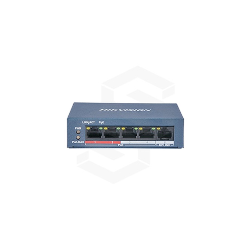 [DS-3E0105P-E/M] Switch 4 Puertos Poe 10/100Mb + 1 Puertos 10/100Mb 35 W.Estándar 802.3Af/At Poe5 Puertos Rj45, 10/100 Base-T(X)Ieee 802.3, Ieee 802.3U, Ieee 802.3XPort. Max. Poder: 30W/35WModo Cctv Hasta 250 Mts A 10MbpsCapacidad De Conmutación 1 Gbps